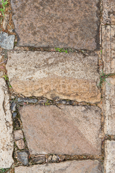 close up of paving stone outdoors Stock photo © dolgachov