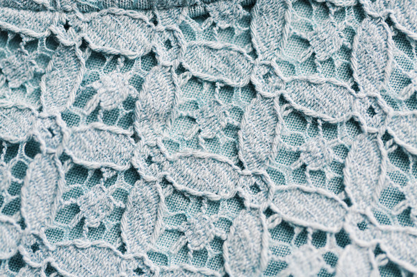 Encaje textiles tejido textura patrón Foto stock © dolgachov