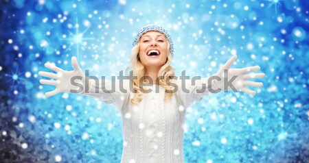 happy woman Stock photo © dolgachov