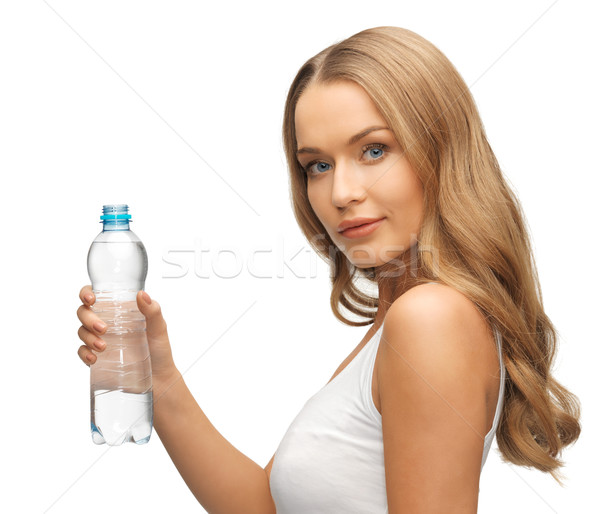 young beautiful woman with  bottle of water Stock photo © dolgachov