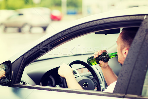 человека питьевой алкоголя вождения автомобилей транспорт Сток-фото © dolgachov
