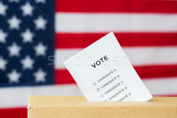 Szavazás szavazócédula doboz rés választás szavazás Stock fotó © dolgachov