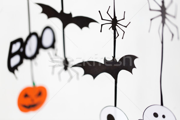 Foto stock: Halloween · fiesta · papel · decoraciones · vacaciones · decoración