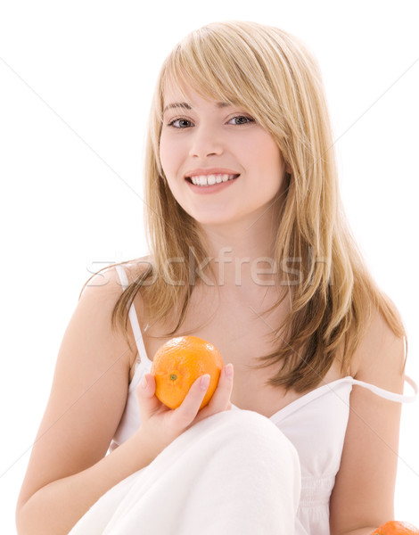 [[stock_photo]]: Oranges · lumineuses · photos · femme · alimentaire