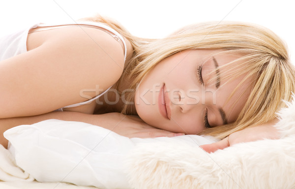 sleeping girl Stock photo © dolgachov