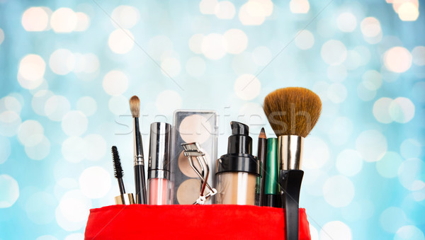 化粧品 袋 化粧 化粧品 休日 ストックフォト © dolgachov