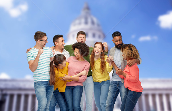 Internacional grupo feliz sorridente pessoas diversidade Foto stock © dolgachov