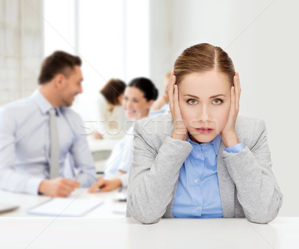 stressed businesswoman Stock photo © dolgachov
