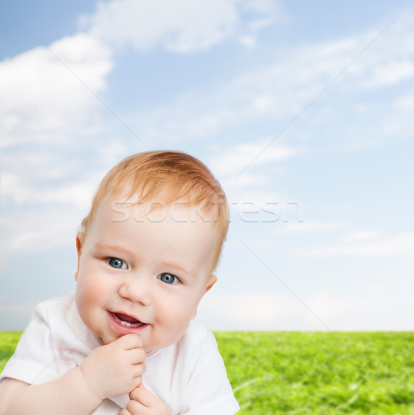 smiling little baby Stock photo © dolgachov