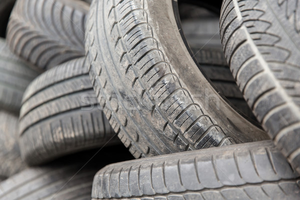 close up of wheel tires Stock photo © dolgachov