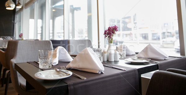 Stockfoto: Restaurant · interieur · stoelen · openbare · plaats · tabel