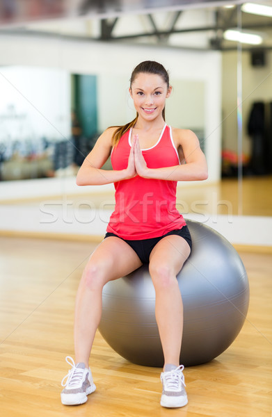 Foto stock: Ejercicio · fitness · pelota · deporte · formación