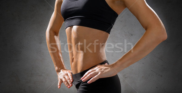 Sportlich weiblichen Sportbekleidung Fitness Sport Stock foto © dolgachov