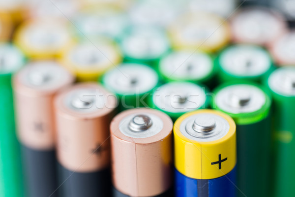 Batterien Recycling Energie Macht Umwelt Stock foto © dolgachov
