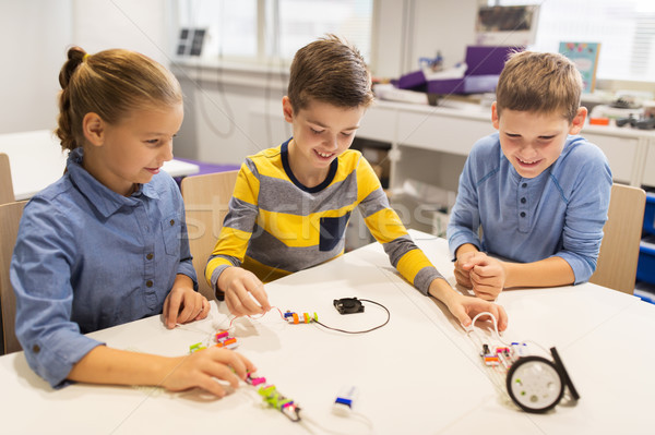 快樂 孩子 建設 機器人 機器人 學校 商業照片 © dolgachov