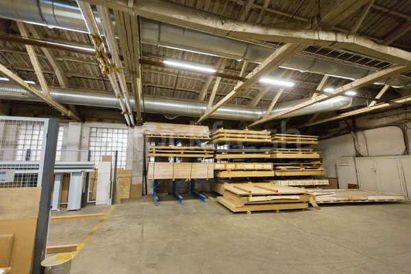 boards storing at woodworking factory warehouse Stock photo © dolgachov