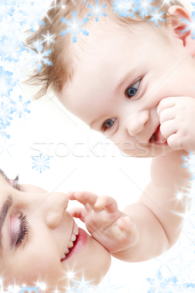 Heureux bébé garçon toucher mama photos [[stock_photo]] © dolgachov