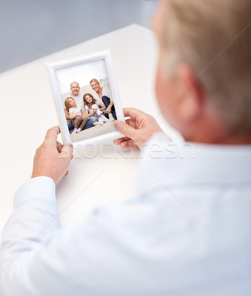 Stary szczęśliwą rodzinę Fotografia wspomnienia Zdjęcia stock © dolgachov