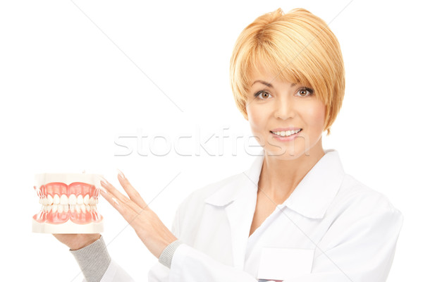 Lekarza zdjęcie atrakcyjna kobieta kobieta muzyka dentysta Zdjęcia stock © dolgachov