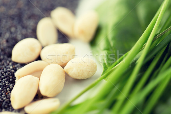 Foto stock: Pelado · cacahuates · semillas · alimentación · saludable