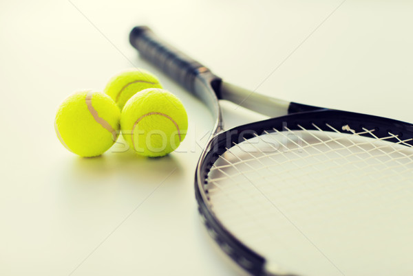 Stock foto: Tennisschläger · Kugeln · Sport · Fitness