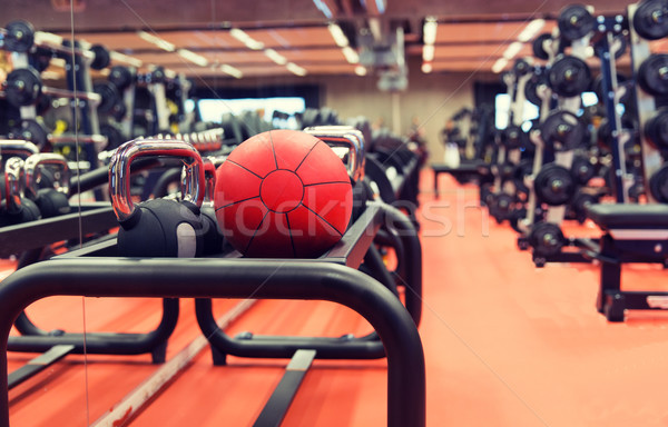 Medicina bola equipamentos esportivos ginásio fitness esportes Foto stock © dolgachov