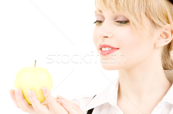 Vert pomme lumineuses photos femme [[stock_photo]] © dolgachov