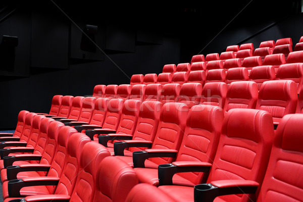 movie theater empty auditorium with seats Stock photo © dolgachov