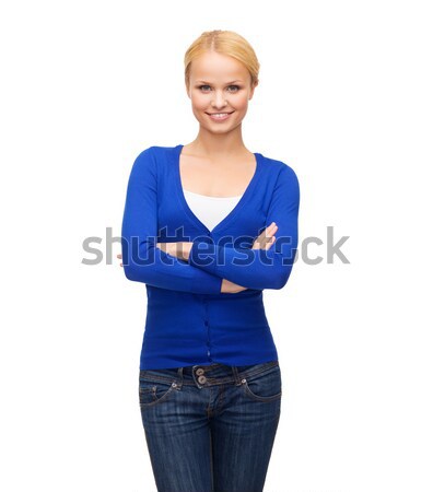 smiling girl in casual clothes Stock photo © dolgachov
