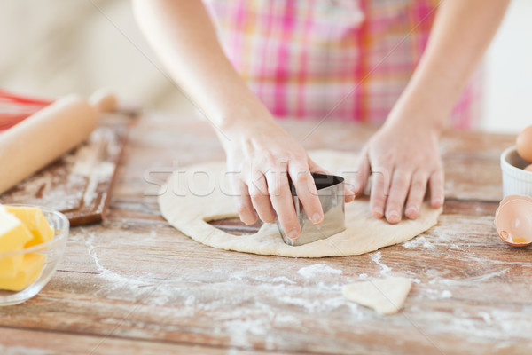 Foto d'archivio: Mani · cookies · fresche · cottura