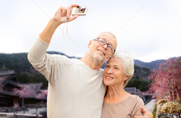 Stockfoto: Camera · asian · dorp · leeftijd · toerisme