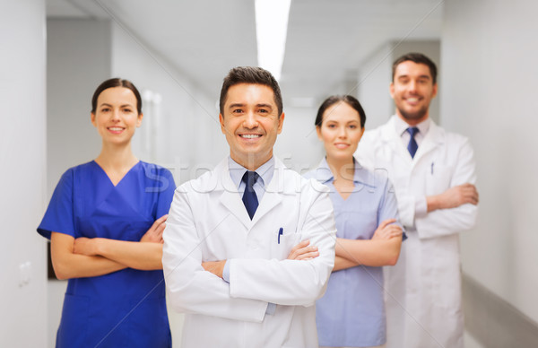 ストックフォト: 幸せ · グループ · 医師 · 病院 · クリニック · 職業