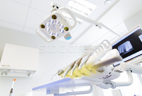 close up of equipment at dental clinic office Stock photo © dolgachov