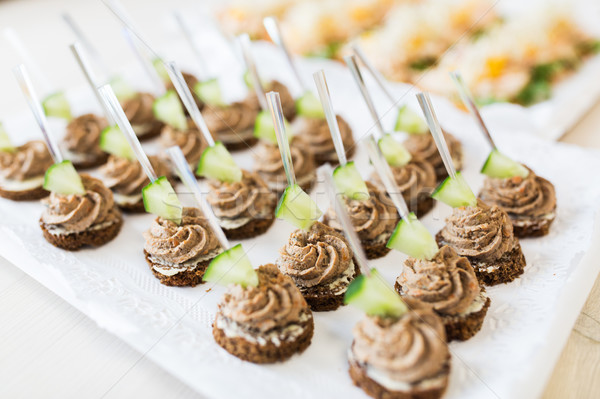 Foto stock: Bandeja · comida · catering · insalubre · comer