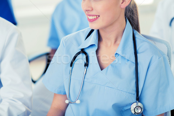 Doktor stetoskop seminer eğitim meslek Stok fotoğraf © dolgachov