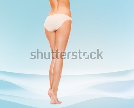 Kadın popo siyah bikini külot resim Stok fotoğraf © dolgachov