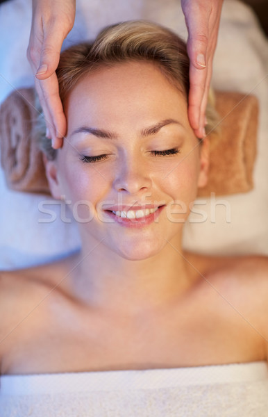 Foto d'archivio: Donna · faccia · massaggio · spa · persone