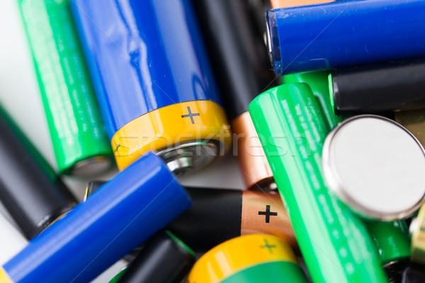 Batterijen recycling energie macht milieu Stockfoto © dolgachov