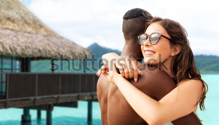 Jeune femme lunettes de soleil plage vacances d'été tourisme Voyage [[stock_photo]] © dolgachov