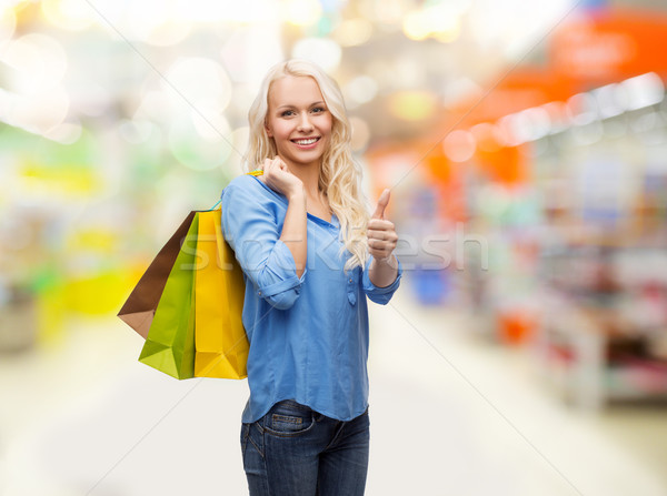 Femme souriante détail personnes [[stock_photo]] © dolgachov