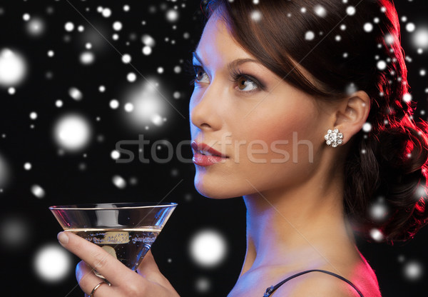 Vrouw cocktail luxe vip nachtleven partij Stockfoto © dolgachov