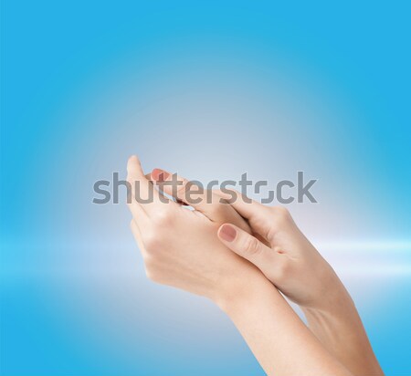 female soft skin hands Stock photo © dolgachov