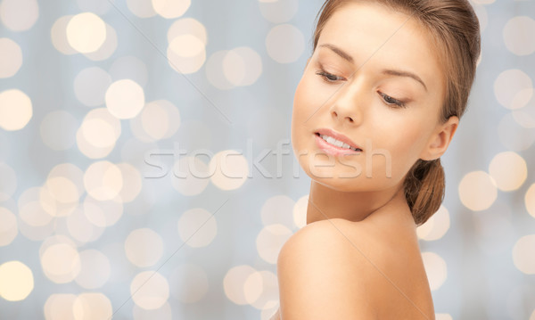 美しい 若い女性 顔 裸の肩 美 人 ストックフォト © dolgachov