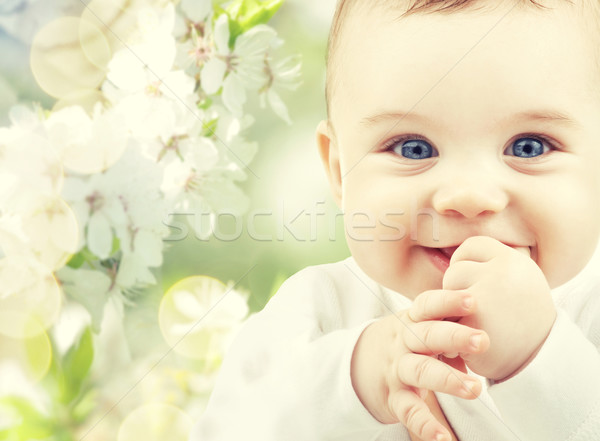 closeup of happy baby boy  Stock photo © dolgachov