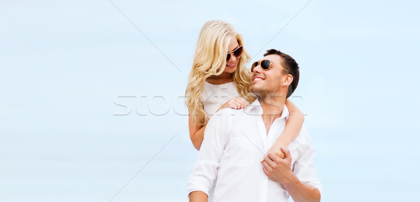 couple at seaside Stock photo © dolgachov
