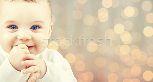 beautiful happy baby Stock photo © dolgachov