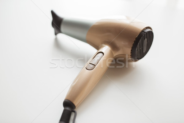 фен белые волосы инструментом красоту белый волос Сток-фото © dolgachov