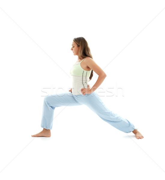 virabhadrasana warrior pose Stock photo © dolgachov