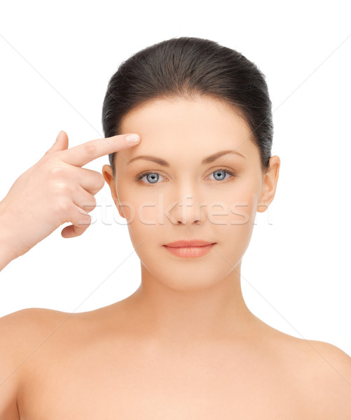 美人 触れる 額 顔 女性 モデル ストックフォト © dolgachov