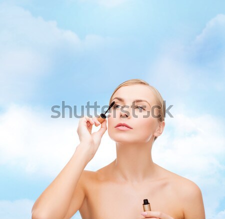 [[stock_photo]]: Femme · brillant · diamant · boucles · d'oreilles · beauté